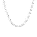Italian-Sterling-Silver-45cm-Solid-Curb-Chain Sale