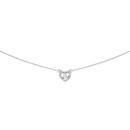 Sterling-Silver-Cubic-Zirconia-Open-Heart-Necklet Sale