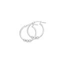 Sterling-Silver-17x18mm-3-Bead-Hoop-Earrings Sale