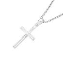 Sterling-Silver-Dia-Cut-20mm-Cross-Pendant Sale
