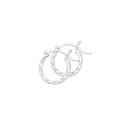 Sterling-Silver-15x13mm-Square-Hoop-Earrings Sale