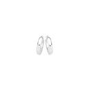 Sterling-Silver-4x12mm-Half-Round-Tube-Hoop-Earrings Sale