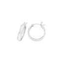 Sterling-Silver-4x20mm-Half-Round-Hoop-Earrings Sale