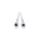 Sterling-Silver-Cubic-Zirconia-Twist-Drop-Hook-Earrings Sale