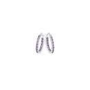 Sterling-Silver-Cubic-Zirconia-2x16mm-Inside-Out-Hoop-Earrings Sale