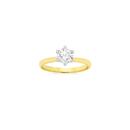 Alora-10ct-Gold-1-Carat-Lab-Grown-Diamond-Solitaire-Ring Sale