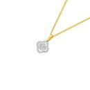 Alora-9ct-Gold-Lab-Grown-Diamond-Clover-Pendant Sale