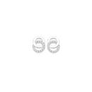 Silver-CZ-Circles-of-Love-Stud-Earrings Sale