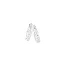 Silver-4x17mm-Woven-Hoop-Earrings Sale