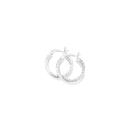 Silver-3x20mm-Double-Twist-Hoop-Earrings Sale
