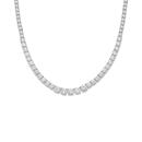 Silver-CZ-44cm-Graduated-Tennis-Necklace Sale