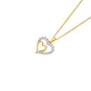 9ct-Gold-13-Carat-TW-Lab-Grown-Diamond-Double-Heart-Pendant Sale