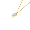 9ct-Gold-Diamond-Trilogy-Cluster-Offset-Pendant Sale