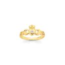 9ct-Gold-Diamond-Claddagh-Ring Sale