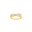 9ct-Gold-Diamond-Crossover-Ring Sale