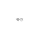 9ct-White-Gold-Diamond-Heart-Bezel-Stud-Earrings Sale