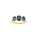 9ct-London-Blue-Topaz-10ct-Diamond-Oval-Trilogy-Ring Sale