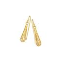 9ct-Gold-Filigree-Bomber-Hook-Drop-Earrings Sale