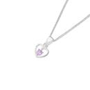 Silver-Amethyst-Open-Heart-Pendant Sale