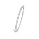 Sterling-Silver-Cubic-Zirconia-60x55mm-Pave-Twist-Hinge-Bangle Sale