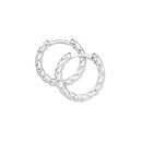 Sterling-Silver-Polished-Twist-15mm-Huggie-Earrings Sale