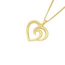9ct-Gold-Polished-Infinite-Love-Open-Heart-Pendant Sale