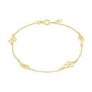 9ct-Gold-19cm-Multi-Hearts-Wings-Trace-Bracelet Sale