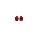 9ct-Gold-Created-Ruby-Oval-Stud-Earrings Sale