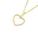 9ct-Gold-Cubic-Zirconia-Open-Heart-Pendant Sale