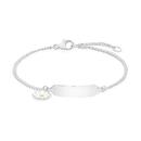 Sterling-Silver-16cm-Curb-Daisy-Identity-Bracelet Sale