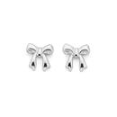 Silver-Small-Bow-Stud-Earrings Sale