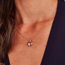 9ct-Gold-Diamond-Puff-Star-in-Heart-Pendant Sale