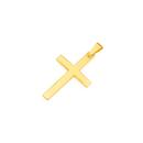 9ct-Gold-22mm-Plain-Cross-Pendant Sale