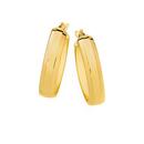 9ct-Gold-20mm-Bevelled-Edge-Oval-Hoop-Earrings Sale
