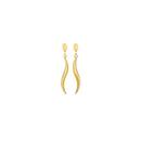 9ct-Gold-Swirl-Drop-Stud-Earrings Sale
