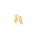 9ct-Gold-10mm-Diamond-Cut-Beaded-Edge-Huggie-Earrings Sale