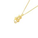 9ct-Gold-Polished-Satin-Twin-Cats-Pendant Sale