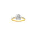 9ct-Two-Tone-Gold-Diamond-Cushion-Cluster-Ring Sale