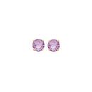 9ct-Gold-5mm-Amethyst-Stud-Earrings Sale