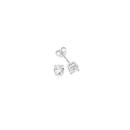 Sterling-Silver-Round-Cubic-Zirconia-Stud-Earrings Sale