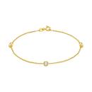 Alora-9ct-Gold-30-Points-TW-Lab-Grown-Diamond-Three-Bezel-Chain-Bracelet Sale