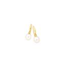 9ct-Gold-Cultured-Freshwater-Pearl-Hook-Earrings Sale