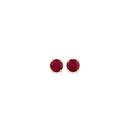 9ct-Gold-6mm-Created-Ruby-Stud-Earrings Sale