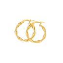 9ct-Gold-3x15mm-Twist-Hoop-Earrings Sale