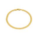9ct-Gold-205cm-Solid-Flat-Curb-Bracelet Sale