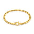 9ct-Gold-19cm-Hollow-Miami-Curb-Bracelet Sale