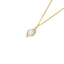 9ct-Gold-Cultured-Freshwater-Pearl-Diamond-Pendant Sale