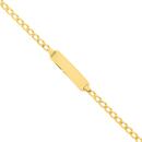 9ct-Gold-15cm-Solid-Open-Curb-Identity-Bracelet Sale