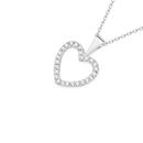 Silver-Cubic-Zirconia-Open-Heart-Pendant Sale