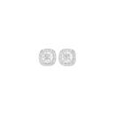 Sterling-Silver-Cushion-Cut-Cubic-Zirconia-Halo-Stud-Earrings Sale